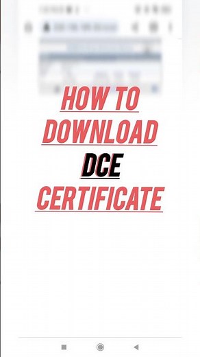 how to download dce certificate | how to download dce endorsement certificate | dc dg shipping