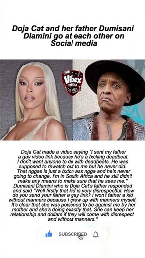 😳 Doja Cat & Father Dumisani Dlamini Go at Each Other on Social Media – Family Feud Explodes 💥