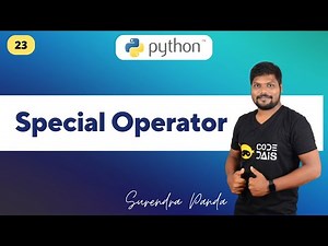 Special Operator in Python | Python By Surendra