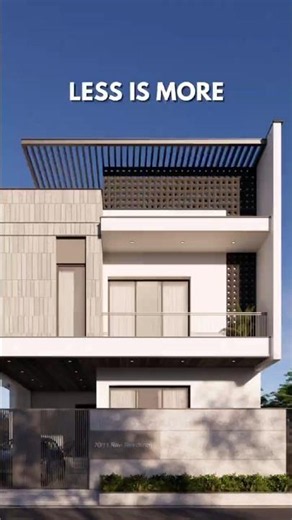 Contemporary Minimalist House | Front Elevation Design | WAMP Architects