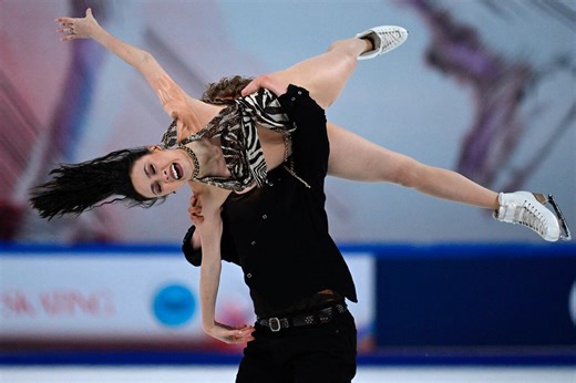 Americans Chock and Bates take early lead after ice dance rhythm dance program at Cup of China