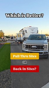 🚐 Pull-Thru vs Back-In RV Sites 🛻 Let’s talk campsite strategy—because yes, it’s a thing. When we’re just passing through for a night or two, we love the ease of a pull-thru site. No backing, no fuss, just park and relax. But for longer stays? We’re team back-in all the way. Here’s why: ✅️ Usually more private and tucked away ✅️ Better layout for outdoor setups hello, campfire zone and outdoor gym set up! ✅️ Often quieter with less drive-by traffic ✅️ Better back window views It’s a small choi