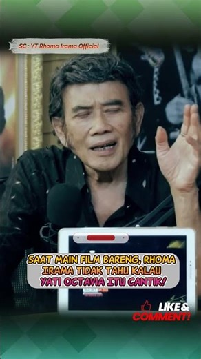 Saat Main Film Bareng, Rhoma Irama Tidak Tahu Kalau Yati Octavia itu Cantik!!! #shorts