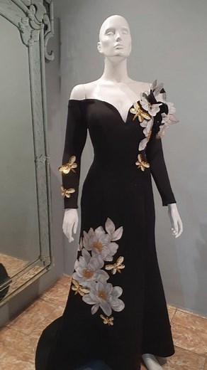 1.7K views · 14 reactions | Flora and Fauna in Black, Graphite, Ivory and Gold. #JoRubio | Jo Rubio Atelier | Facebook