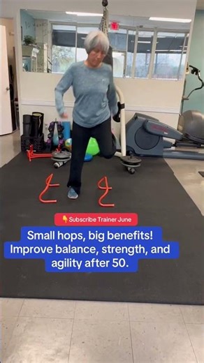 Side Hops for Stronger Legs After 50 #seniorfitnesse