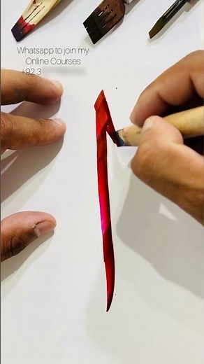 How to write Alif in Arabic Calligraphy (Sulus)