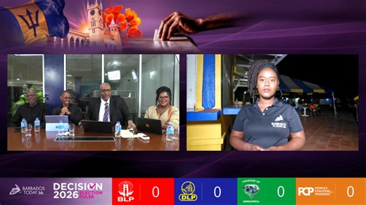 Join us live for Election Night coverage in Barbados, with real-time results, expert analysis, constituency updates, and candidate reactions as the votes are counted. � Live results � Interactive maps � Expert commentary � On-the-ground reporting Follow along and stay informed as Barbados decides. #DecisionNightBarbados #BarbadosDecides #ElectionNightLive #BarbadosElection #ElectionResults #BarbadosPolitics | Barbados Today