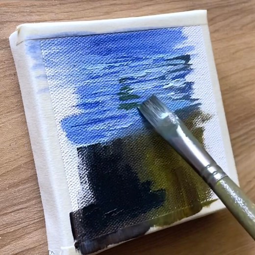 4K views · 72 reactions | Spring Waterfall acrylic painting  #painting #acrylicpainting #fblifestyle #art #waterfall | Vinee Painting | Facebook