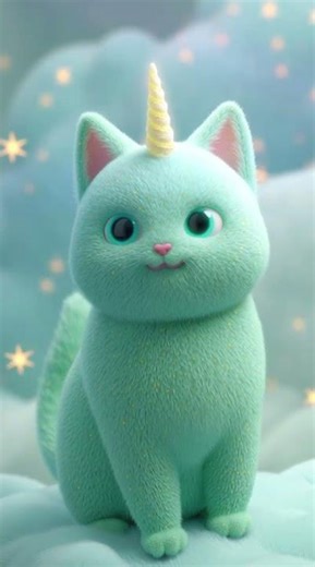 Gato Unicórnio Mágico | Mundo Fantástico Fofo e Colorido! #diversao #cat #gatounicornio #magic