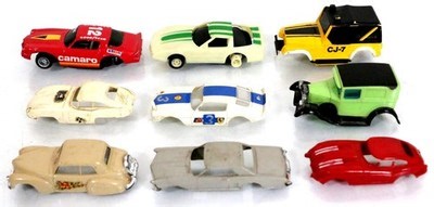 (9) TYCO, Aurora AFX & Aurora T-Jet Slot Car Bodies & (3) Chrome Bumpers, Lot219 | eBay