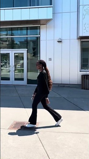 POV. Walking to class at Pierce College (Washington State)