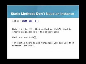 Class Methods and Class Variables