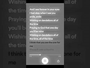 dandelions(sped up+lyrics)