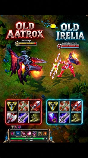 OLD AATROX vs OLD IRELIA #leagueoflegends