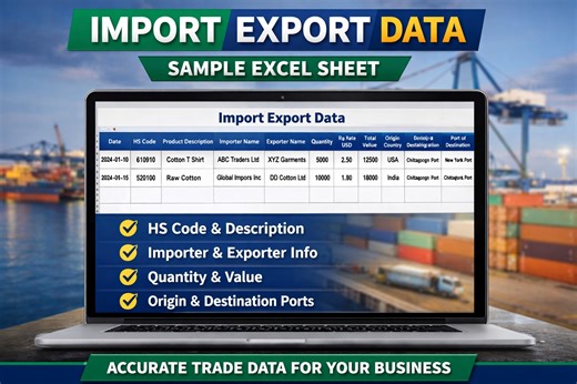 I will provide import export data and logistics details in excel | Sikaty