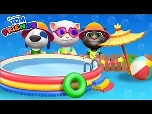 Pool Unlocked My Talking Tom Friends - Summer Update Gameplay Walkthrough Episode 136