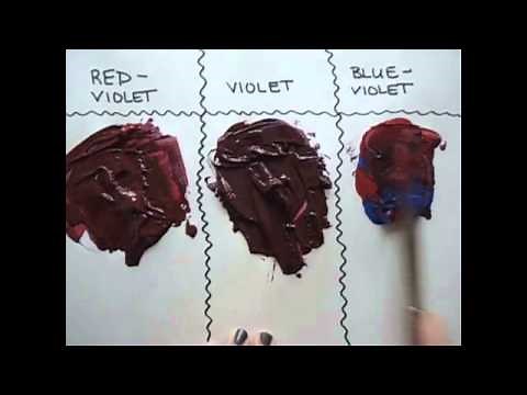 ColorMixing Red Violet, Violet, and Blue Violet