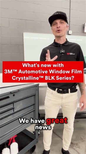 4.8K views · 31 reactions | What's new about our new and improved 3M™ Automotive Window Film Crystalline™ BLK Series? 3M Authorized Trainer Logan breaks it all down for you! Stay tuned this week as we dive into tips and other features of the new Crystalline BLK that can benefit your shop and customers. Learn more about our window films: https://s.3m.com/ls1qoxct ***Only available in the United States and Canada | 3M Films | Facebook