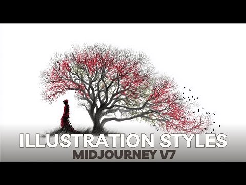 25 ILLUSTRATION Midjourney v7 SREF styles