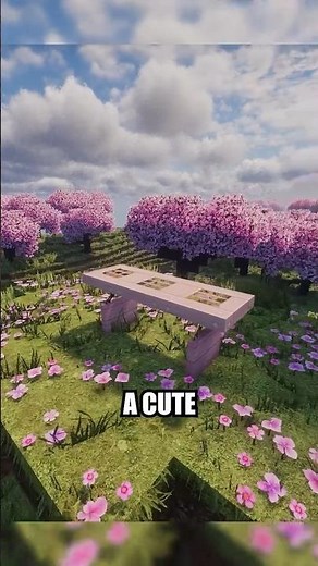 The Cutest Table Build in Minecraft Easy Furniture Idea!