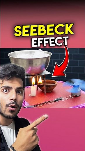 Wow! Seebeck Effect 🔥Physics Working model #physics #innovation #schoolproject