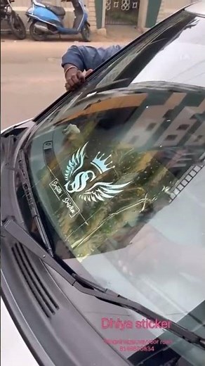 Car front glass sticker.| Designs | Sticker | Name design