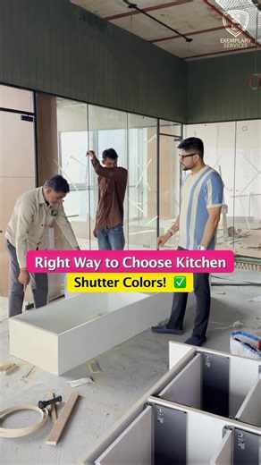 Alok Bhadane on Instagram: "3 Smart Rules to Pick the Perfect Kitchen Shutter Colors 👇 Choosing the right kitchen shutter colors can make or break your entire modular kitchen design. Here’s how to get it right 👇 1️⃣ Single Tone Rule – Keep the same tone from top to bottom for a sleek, elegant look. 2️⃣ Finish Selection – Glossy shutters reflect light and make small kitchens feel spacious; matte finishes add sophistication to large kitchens. 3️⃣ Smart Cleaning Tip – Add a glass panel near the c