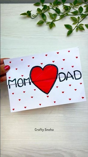 Easy DIY Anniversary Card for Mom and Dad | Pop Up Card for Parents | Paper Craft #cardmaking