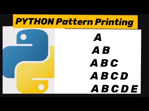 PYTHON Pattern Printing: Alphabet right angled triangle 📐