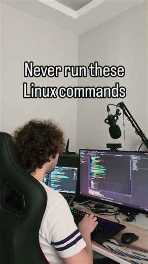 Never run these Linux commands #shorts