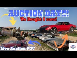 AUCTION DAY of one of the biggest auctions in Missouri!!! (We bought 3 cars) LIVE AUCTION POV!!!