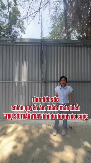 Chính quyền phường Định Công tháo biển 'Trụ Sở Tuần Tra An Ninh' sau phản ánh