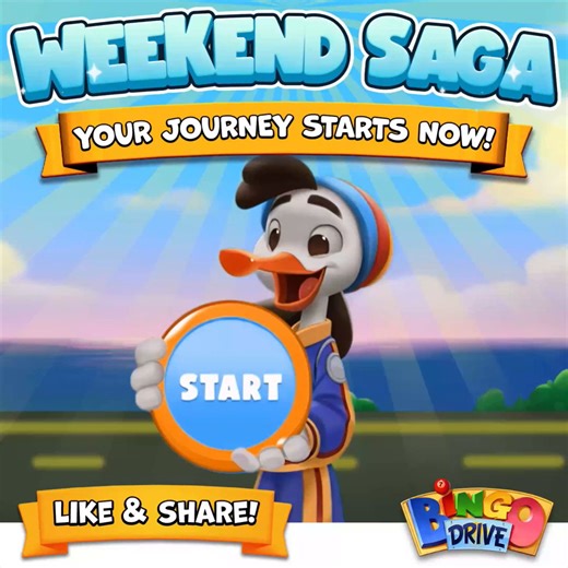 13K views · 1.2K reactions |  PLAY Weekend Saga: https://join.bingodrive.com/BXwM/gift?pk=lS92kA1w7v Jump in your Car and Drive through our exciting different Courses! Advance your journey further each weekend but don't worry because ALL your progress will be saved for the next week!  If you complete one Saga Episode, you will have the chance to win 200 Bingo Credits. 拾 ✨ Like & Share the adventurous BD news with your Buddies!✨ | Bingo Drive | Facebook