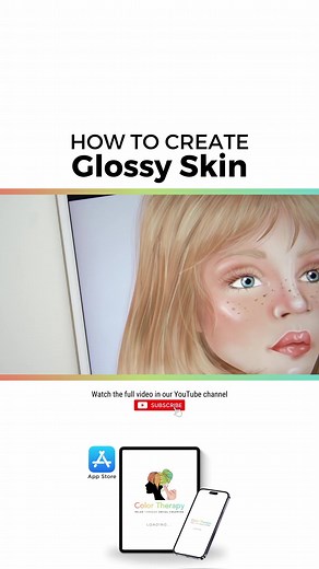 Check out this easy digital painting tutorial! 🎨 Learn how to color Glossy Skin using the #ColorTherapyApp ❤️ Beautifully colored by the wonderful Artist: Rachel Reinert Studio Subscribe to our YouTube channel to get free video coloring tutorials: http://www.youtube.com/c/ColorTherapy#skin #glossyskin #coloringtutorial #coloring #coloringbook #digitalart #digitalpainting | Color Therapy