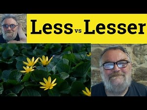 🔵 Lesser Meaning - Less vs Lesser - Lesser Definition - Less or Lesser Examples - Less Lesser