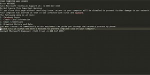 エラーDT00X2詐欺 (偽のテクニカルサポート) 取り外し手順