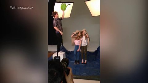 Mini models recreate Cara and Kate's Burberry campaign