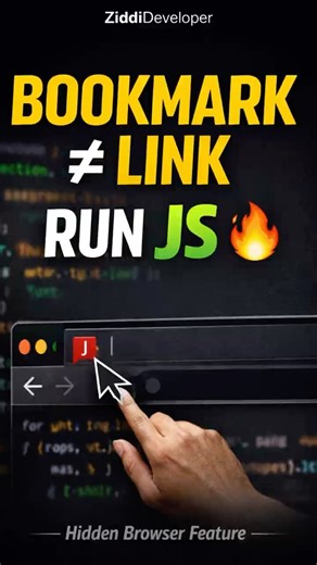 Run JavaScript from Bookmark | Hidden Browser Feature Every Developer Should Know