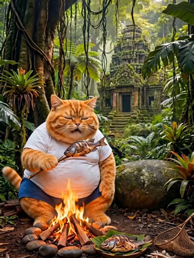 Monkey vs. Orange Cat: Hilarious AI Animation Battle