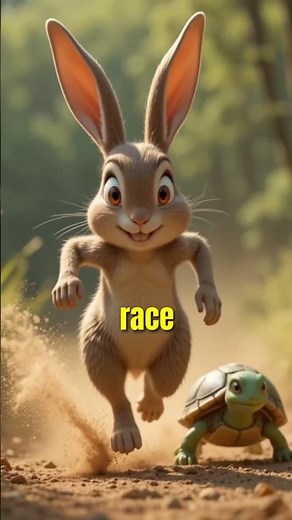 Rabbit and The Turtle Race | Moral Story
