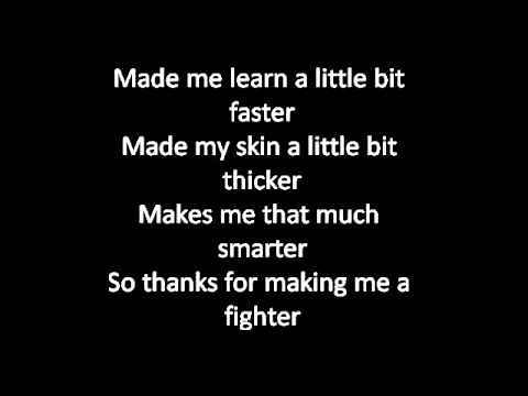 Christina Aguilera - Fighter (Lyrics)
