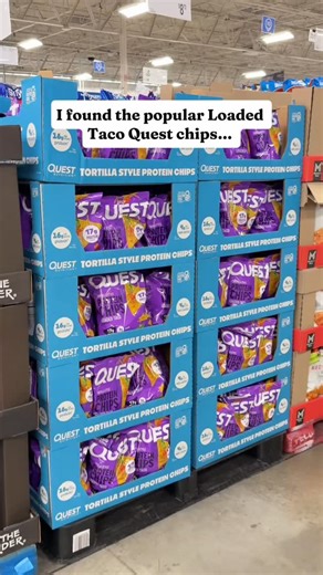 And yes…the entire bag has 119g of protein 😮‍💨🌮 Loaded Taco Quest Protein Chips now available at Sam’s Club! | Quest Nutrition