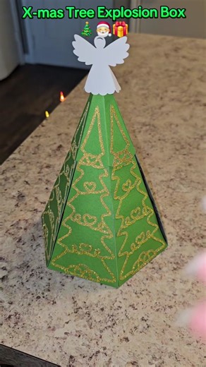 Yesterdays craft-Maker Weekend Academy 2024: Christmas Tree Explosion Box 🤗😁❤️🎅🎄🎁💚 @Cricut @Jennifer Maker #diy #diyproject #cricut #cricutprojects #christmastree #angel #christmas #christmastiktok #christmasgiftideas #cricutmade #cricutmaker #christmasvibes #fyp #fypシ #fyppppppppppppppppppppppp #idonotowntherightstothismusic #jennifermaker #makeracademyweekend