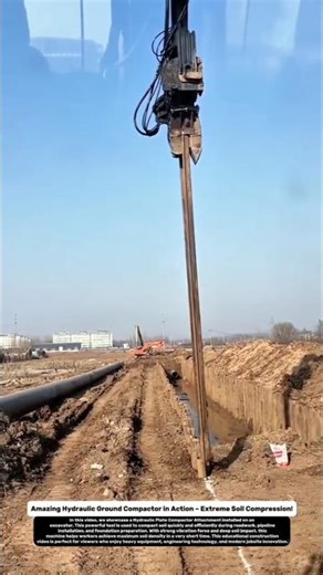 Amazing Hydraulic Ground Compactor in Action – Extreme Soil Compression!