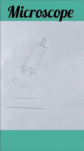 Microscope//How To Draw Microscope Easily Step By Step//Microscope Diagram #shorts #microscope #art