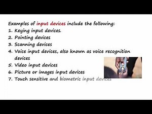 Computer Science Lesson 20(a): Identifying Input devices
