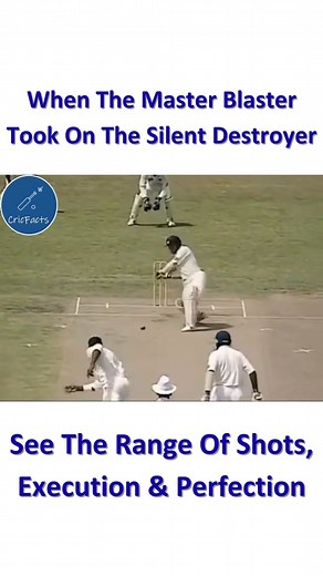 160K views · 2.4K reactions | When The Big Bishop Wasn't Ready For The Counterattack From The Master #sachintendulkar #IanBishop | CricFacts | Facebook