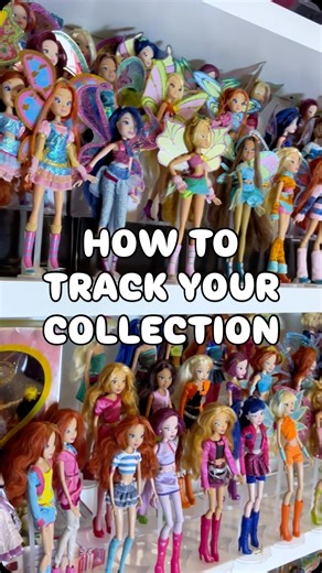 Brick on Instagram: "How I track my collection of over 4000 dolls and toys! My doll inventory spreadsheet, charts and Dollect!"