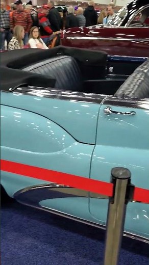 1952 Buick Super Convertible Classic Car Blue Chrome Detroit Michigan Autorama 2023