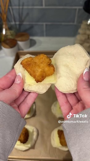 Cheesy Chicken Biscuit Sandwiches Recipe